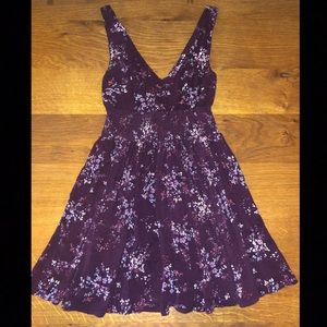 Aeropostale Purple Floral Dress